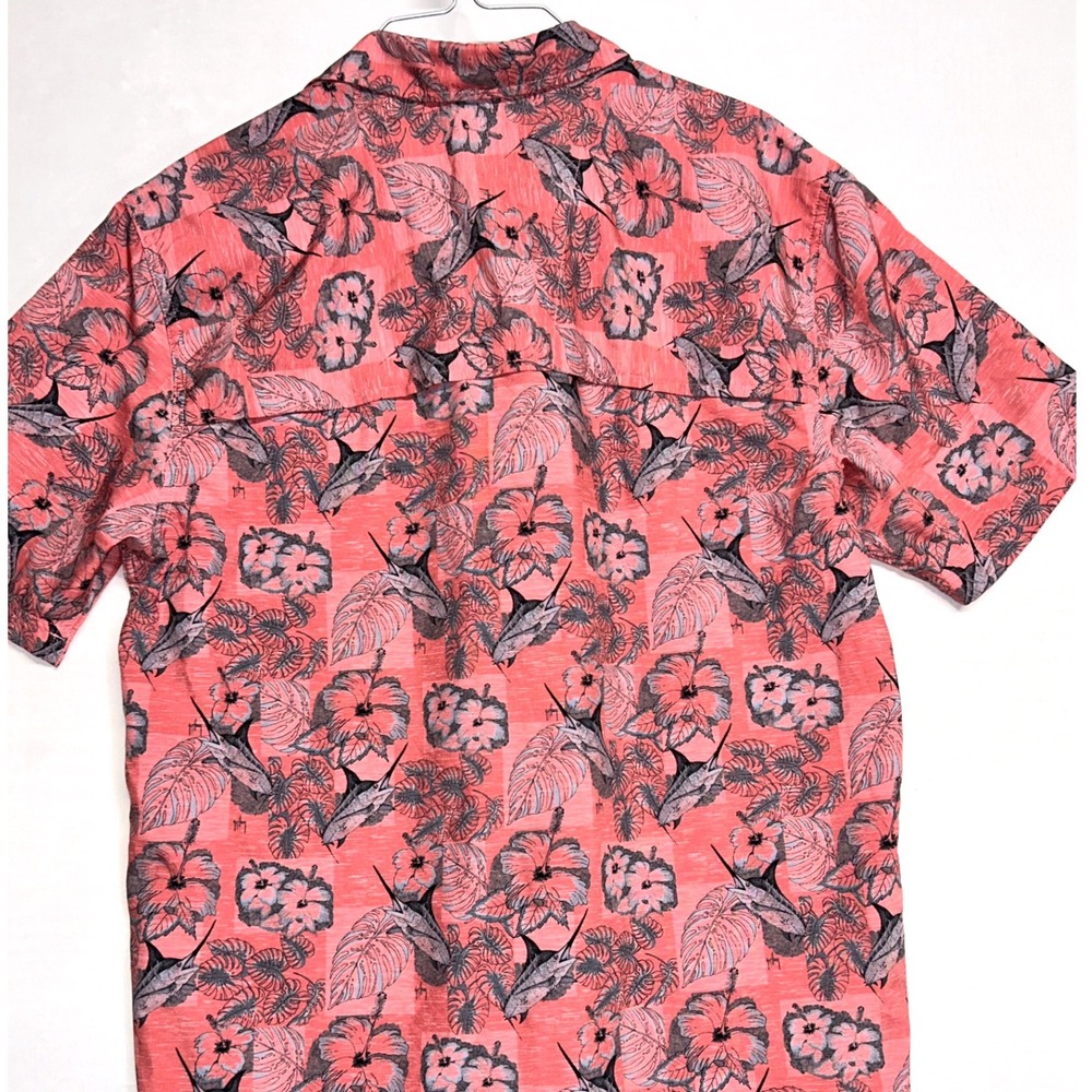 Guy Harvey Men's Performance‎ Fishing Shirt Tropical Floral Button Front M - Picture 3 of 8